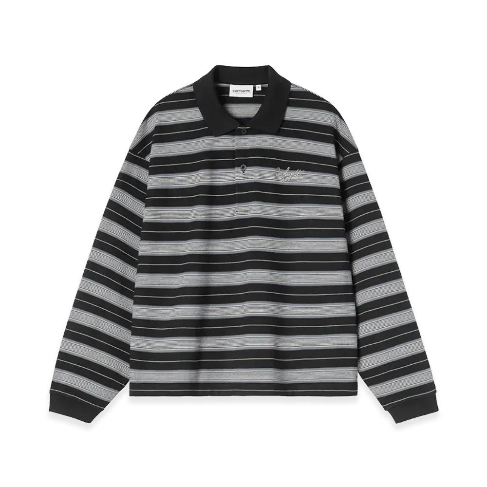 Carhartt WIP Women's L/S Bronson Polo "Bronson Stripe/Black"