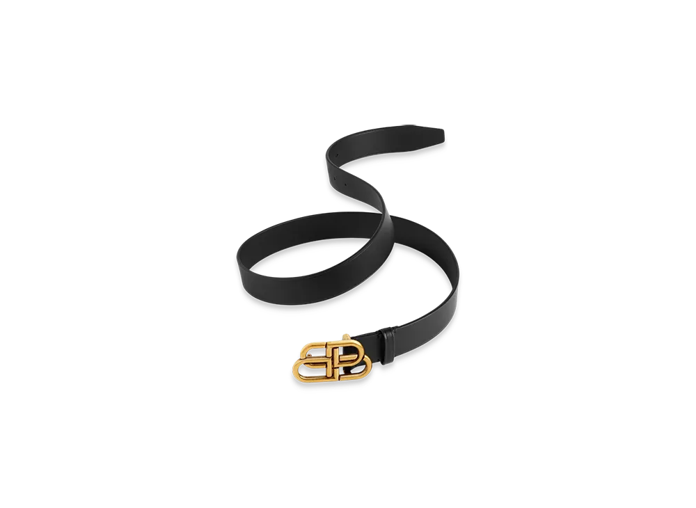 BALENCIAGA BB Slim Belt "Black"