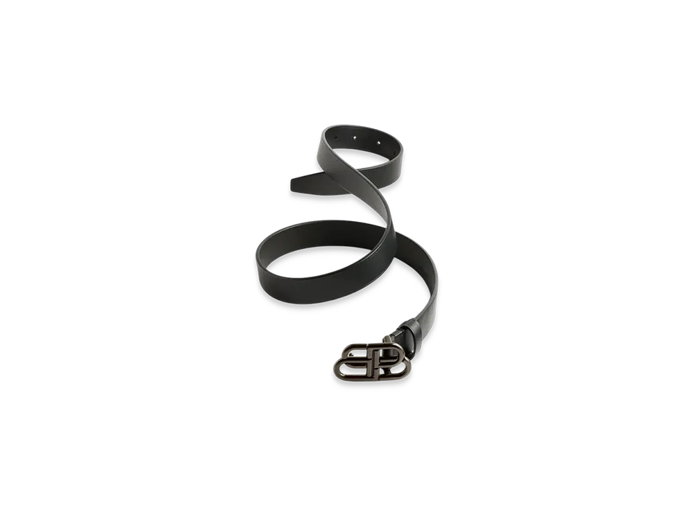 BALENCIAGA BB Thin Belt "Black"