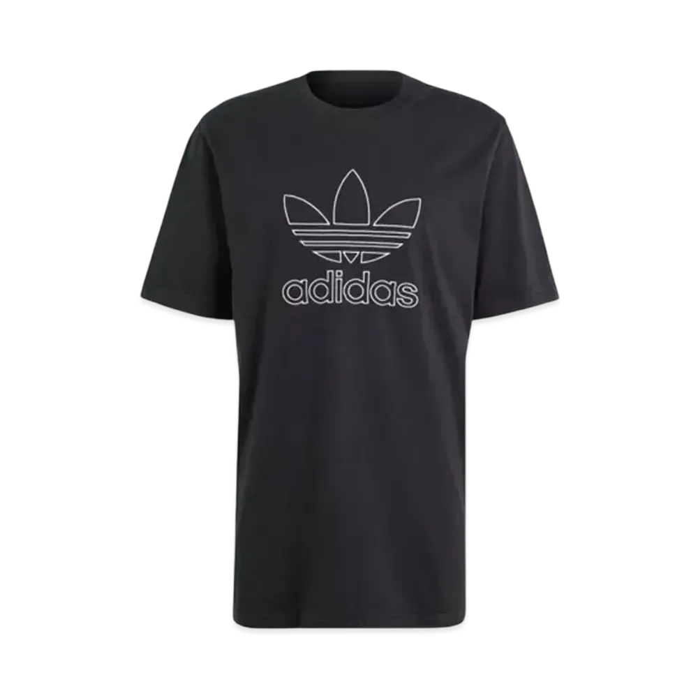 adidas Adicolor Outline Trefoil Short Sleeve T-Shirt "Black"