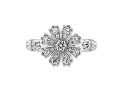 GUCCI Diamond Flower Ring