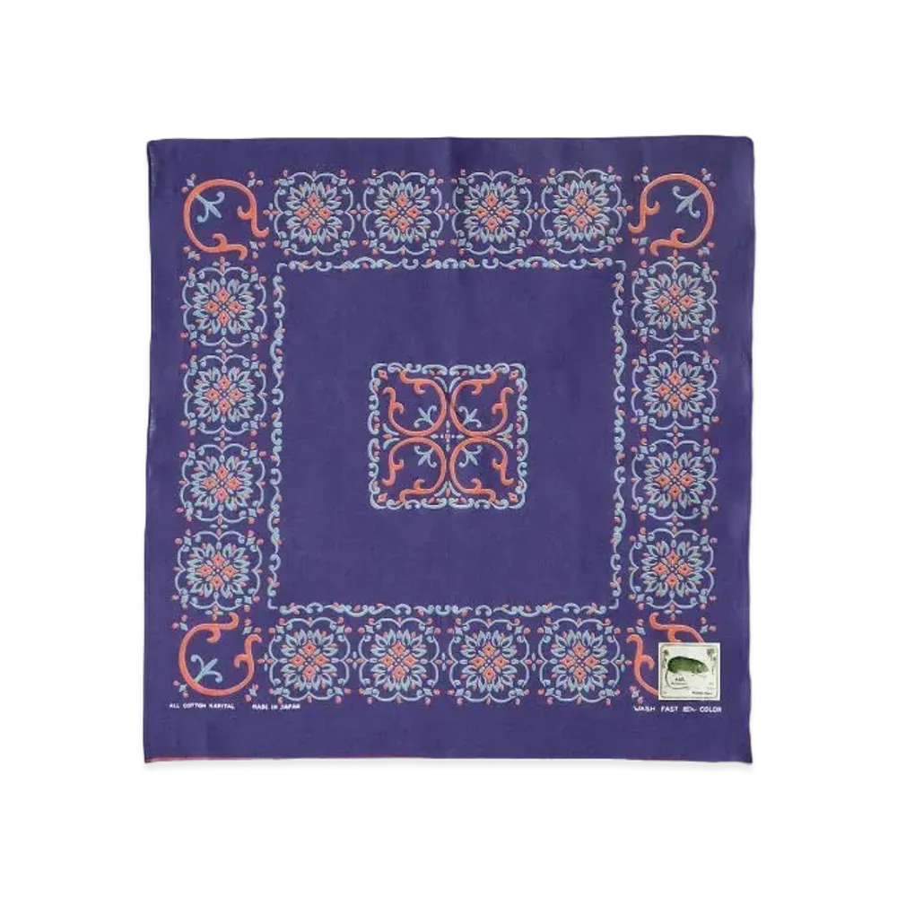 KAPITAL Selvage Bandanna "Purple"