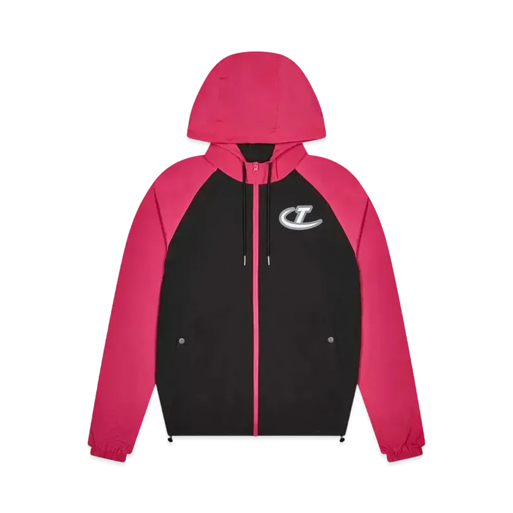 TRAPSTAR Hyperdrive Windbreaker "Black/Hot Pink"