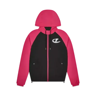 TRAPSTAR Hyperdrive Windbreaker "Black/Hot Pink"