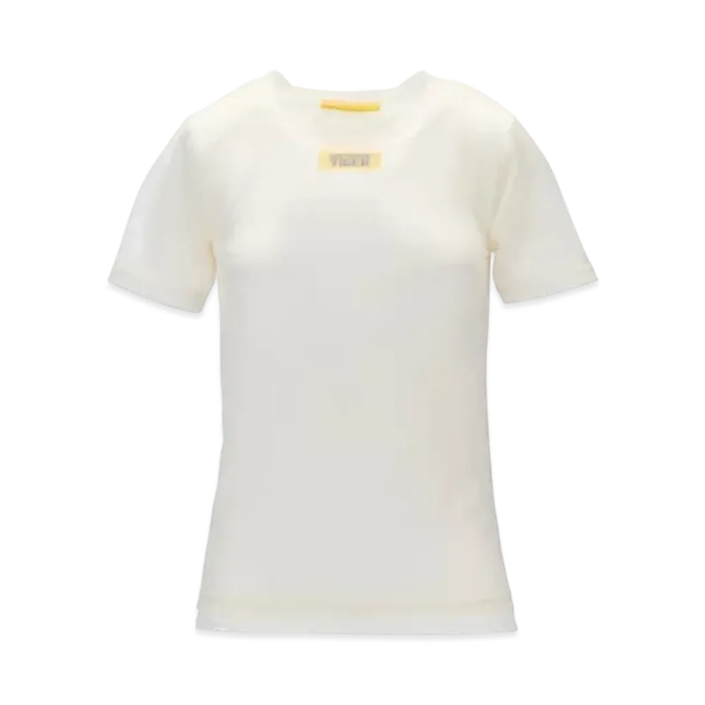 Onitsuka Tiger DENIVITA Women's Double Tee "White/Yellow"