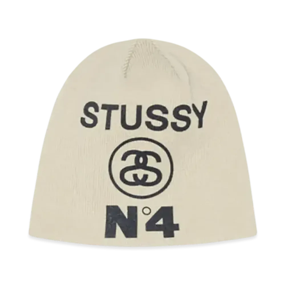 Stussy Skullcap Number 4 "Bone"