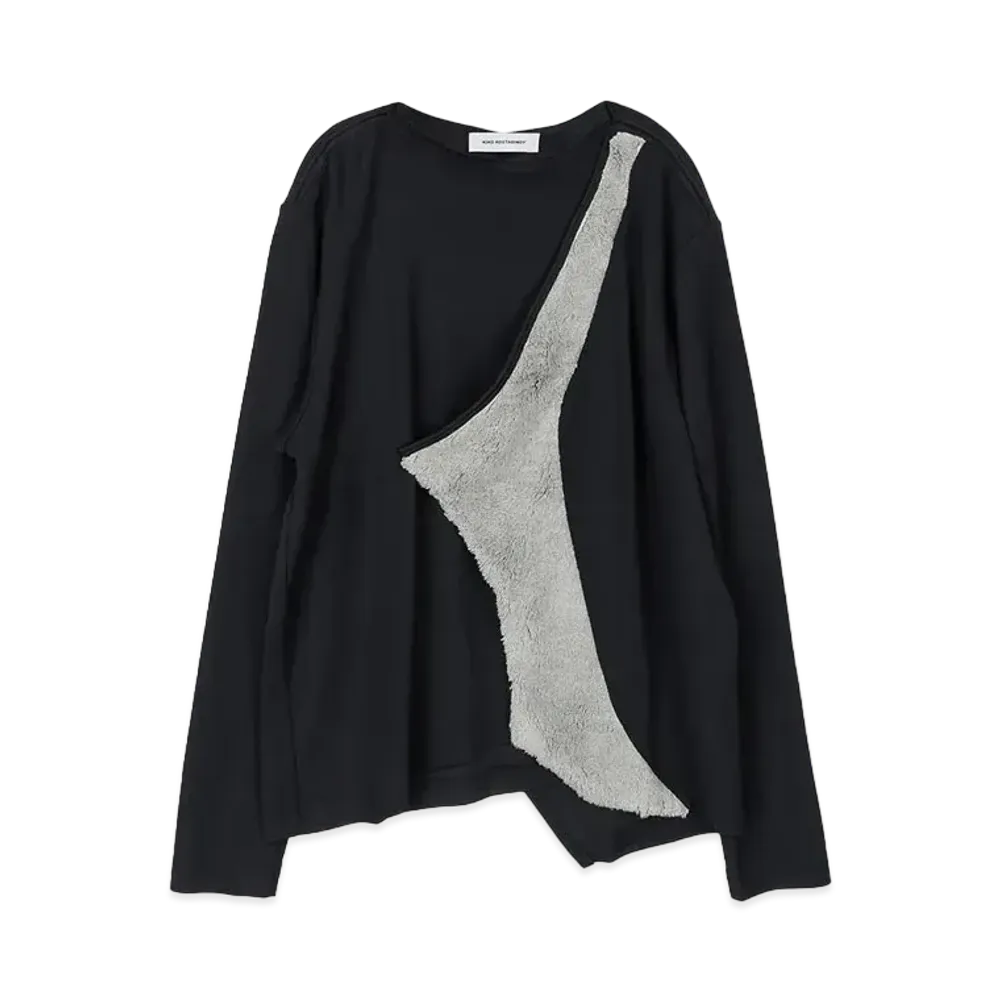 KIKO KOSTADINOV Zlatyu Long Sleeve Top "Dark Blue / Dove Grey"