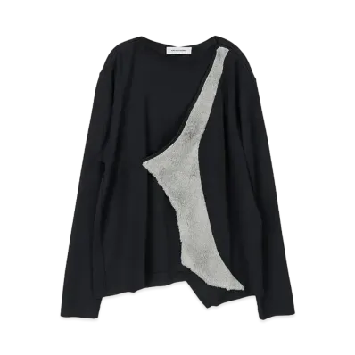 KIKO KOSTADINOV Zlatyu Long Sleeve Top "Dark Blue / Dove Grey"