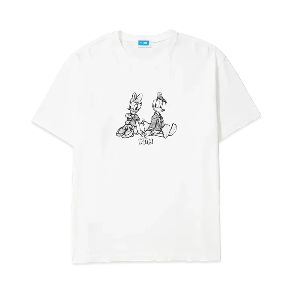 Kith x Disney For Donald Duck Sketch Vintage Tee "White"