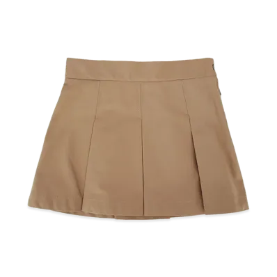 MONCLER Kids Pleated Skirt "Beige"