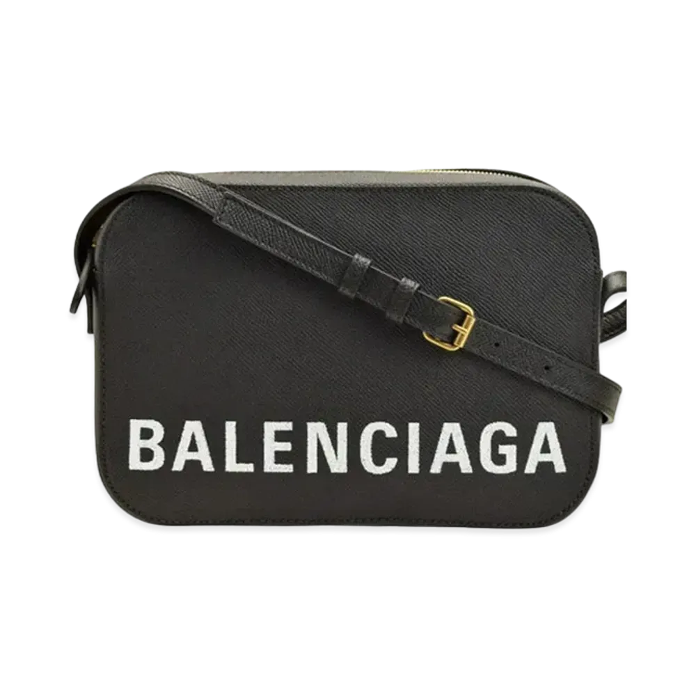 BALENCIAGA Leather Shoulder Bag "Black"