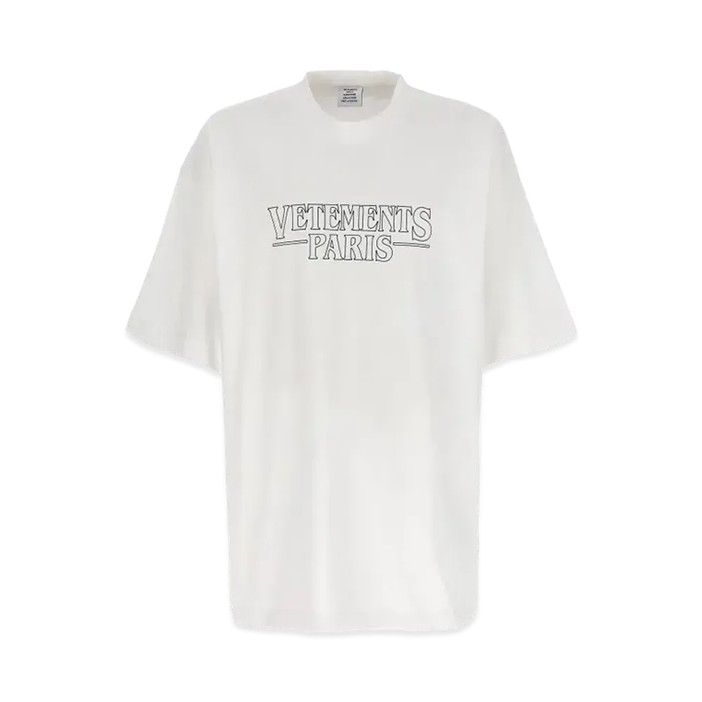VETEMENTS Logo Print Crewneck T-shirt 