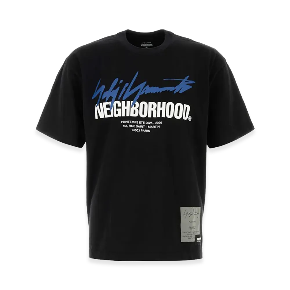 Yohji Yamamoto x Neighborhood Cotton T-Shirt "Black"