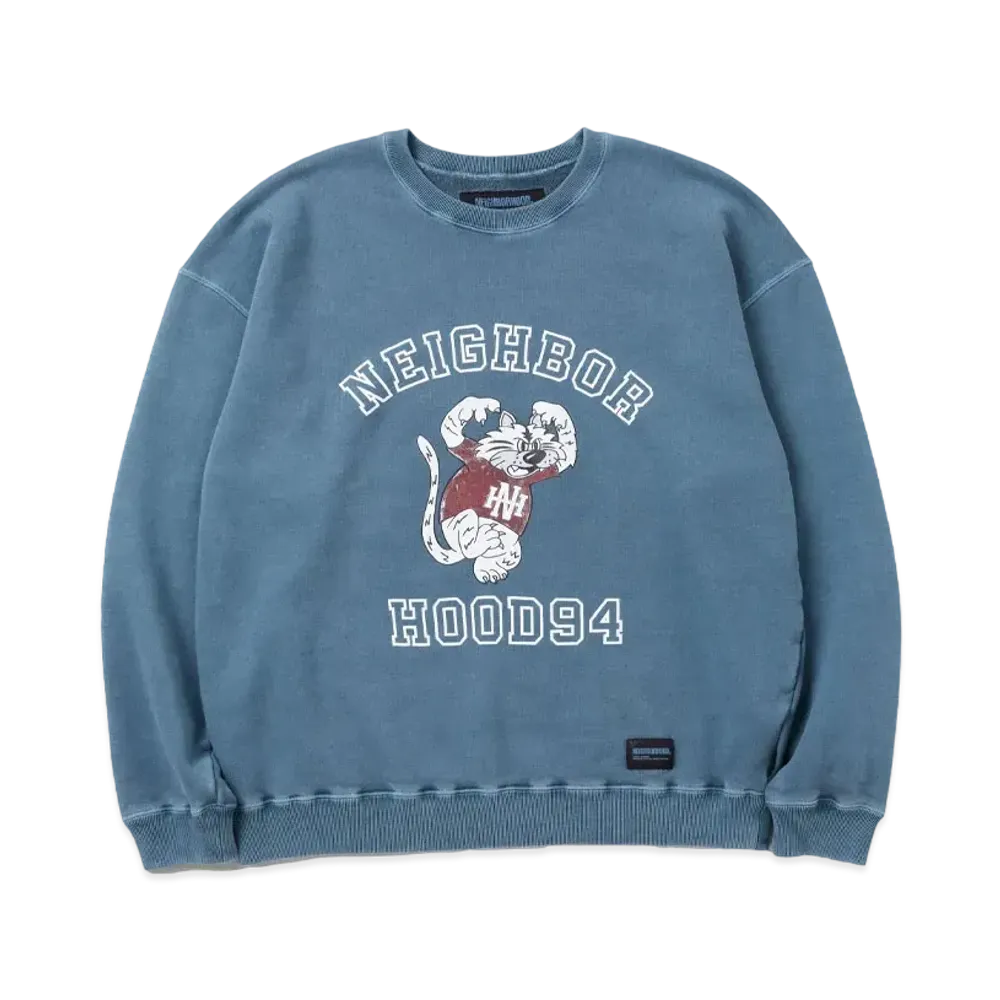 NEIGHBORHOOD Pigment Dyed Sweat Shirt LS "Navy"