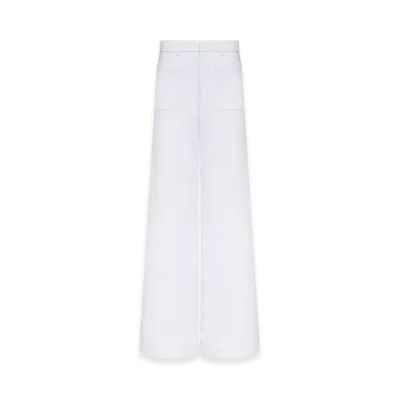 Dior Women's Cotton Denim Dioriviera Flared Jeans "White"