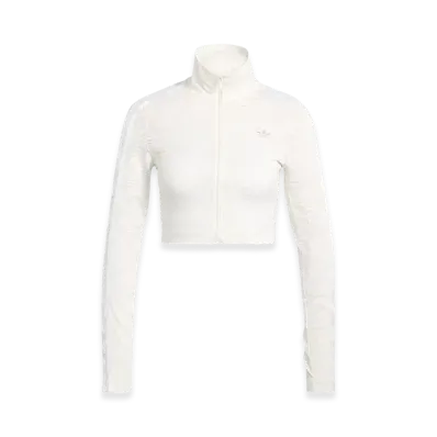 adidas Women's Firebird Classic Lace Track Top "Cloud White"
