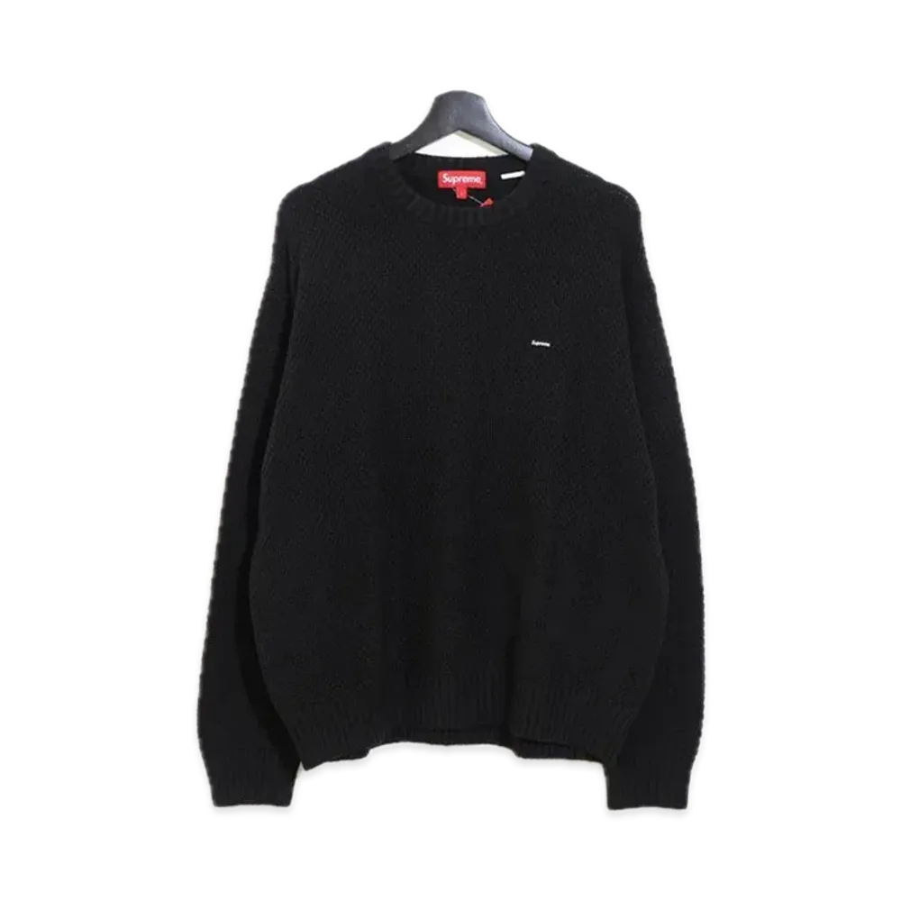 Supreme Textured Small Box Sweater "Black"