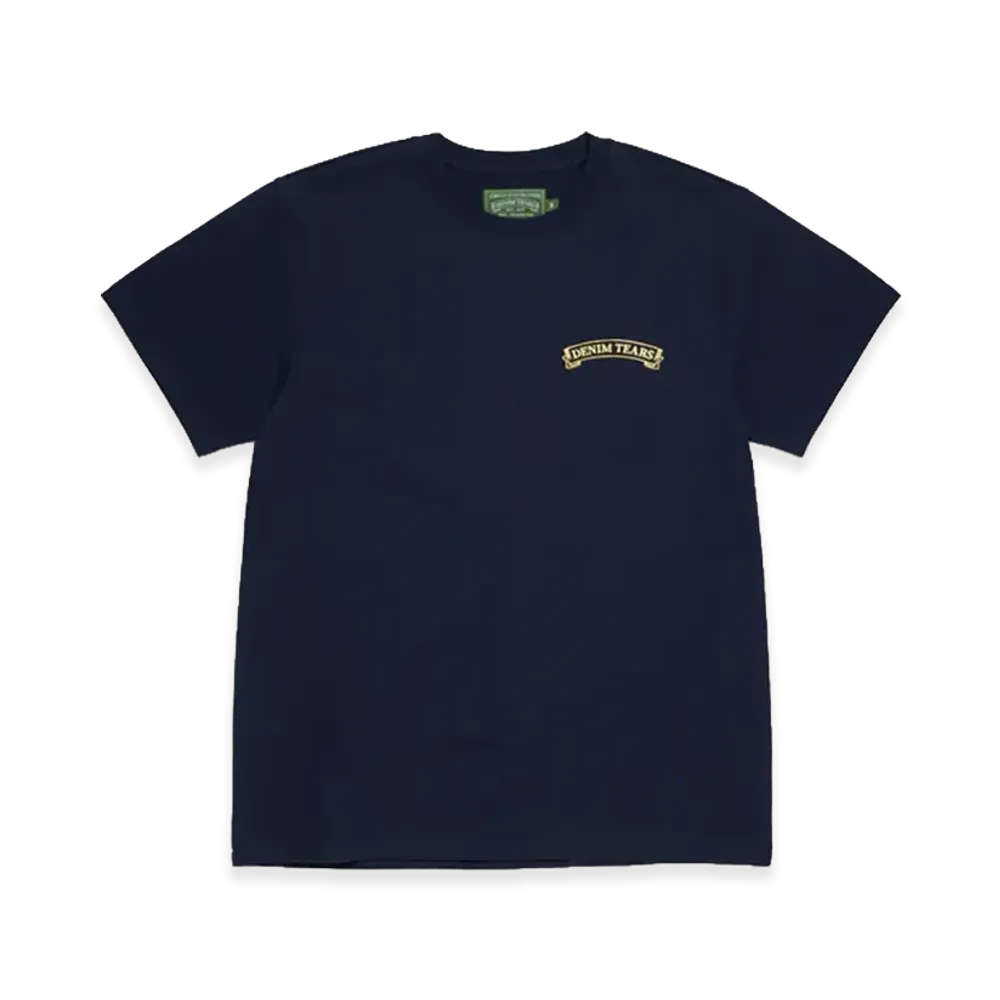 DENIM TEARS ADG Banner Tee "Navy"