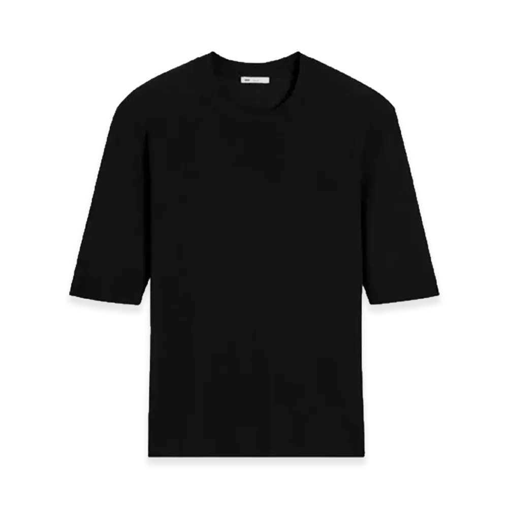 AMI PARIS Women's Light Fluid T-Shirt "Black"
