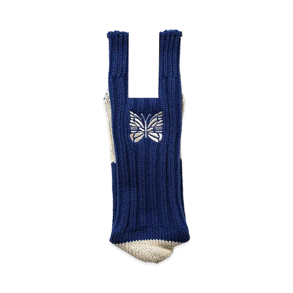 NEEDLES x ts(s) Unpaired Cotton Rib Sock "Navy"