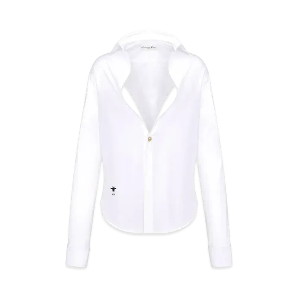 Dior Blouse Cotton Poplin "White"