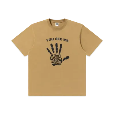 BlackEyePatch Talk To The Hand Tee "Sand"