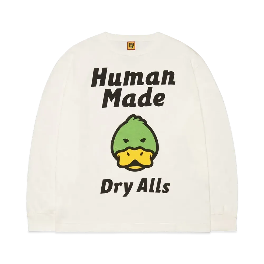 HUMAN MADE L/S T-SHIRT "White"