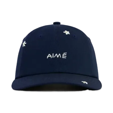 Aime Leon Dore Floral Embroidered Hat "Navy"