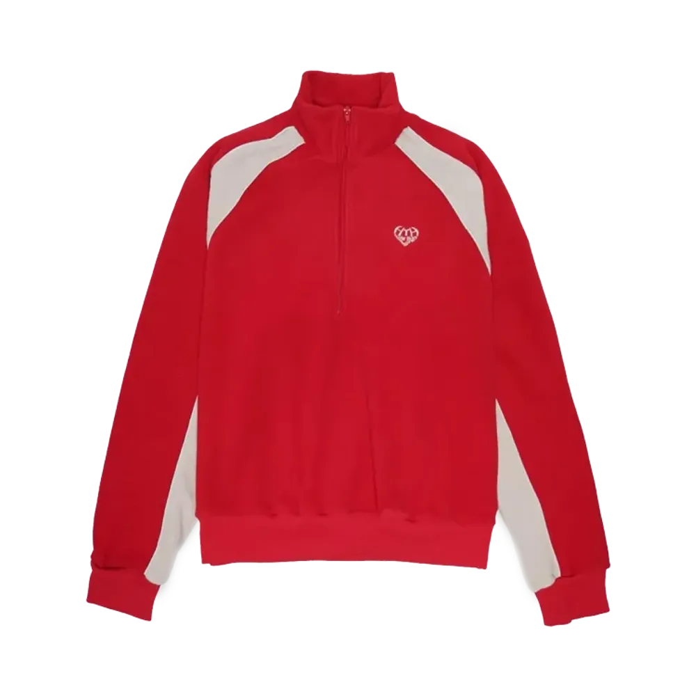 HTH fleece half zip "RED"