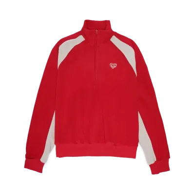 HTH fleece half zip "RED"