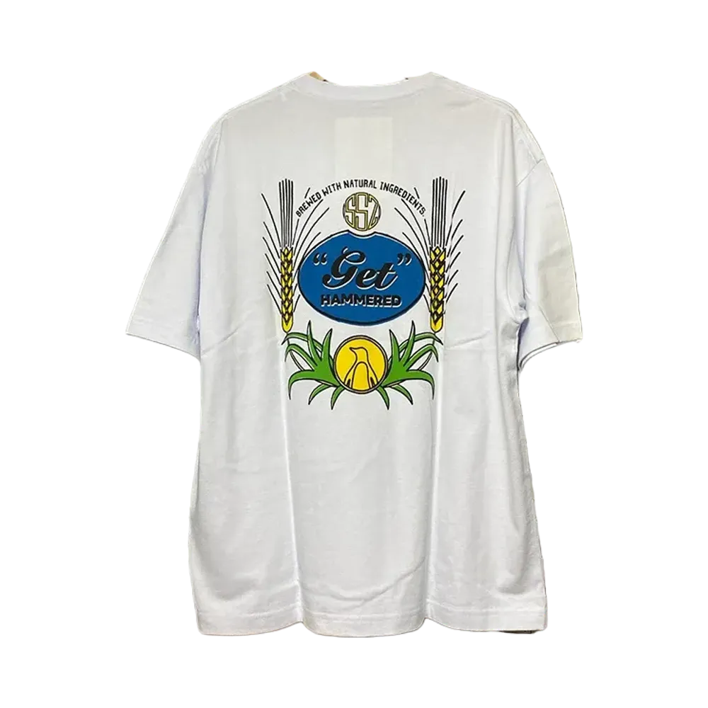 SSZ Get Hammered BREWED TEE "White"