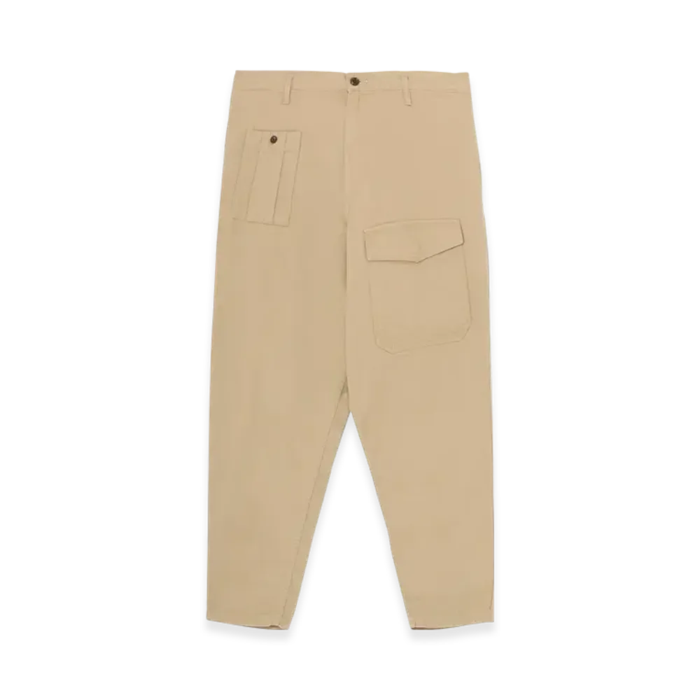 Yohji Yamamoto POUR HOMME Black Scandal Katsuragi No-Tuck Waist String Work Pants "Beige"
