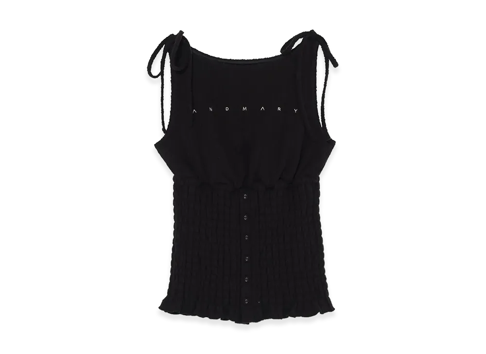ANDMARY Women's Lana Ribbon Tops "Black"