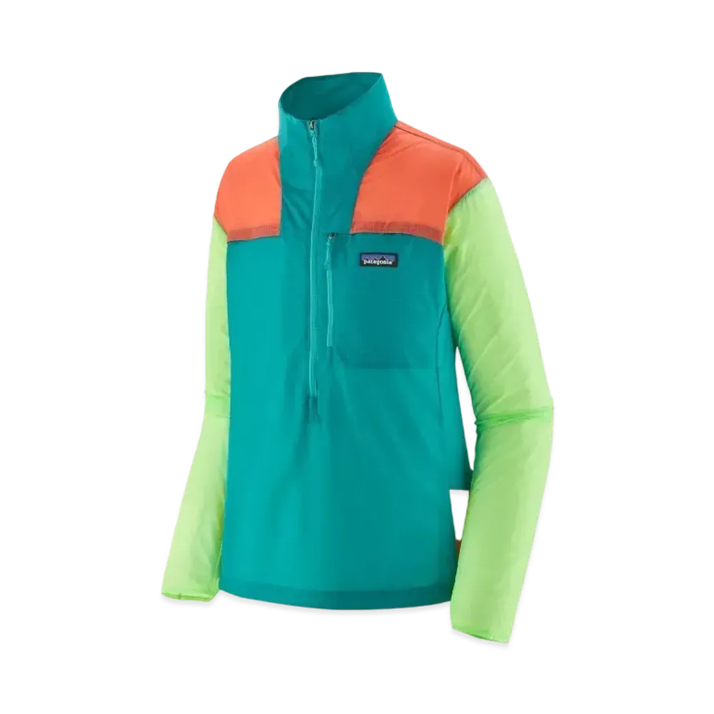Patagonia Women's Houdini Stash 1/2 Zip Pullover "Subtidal Blue"