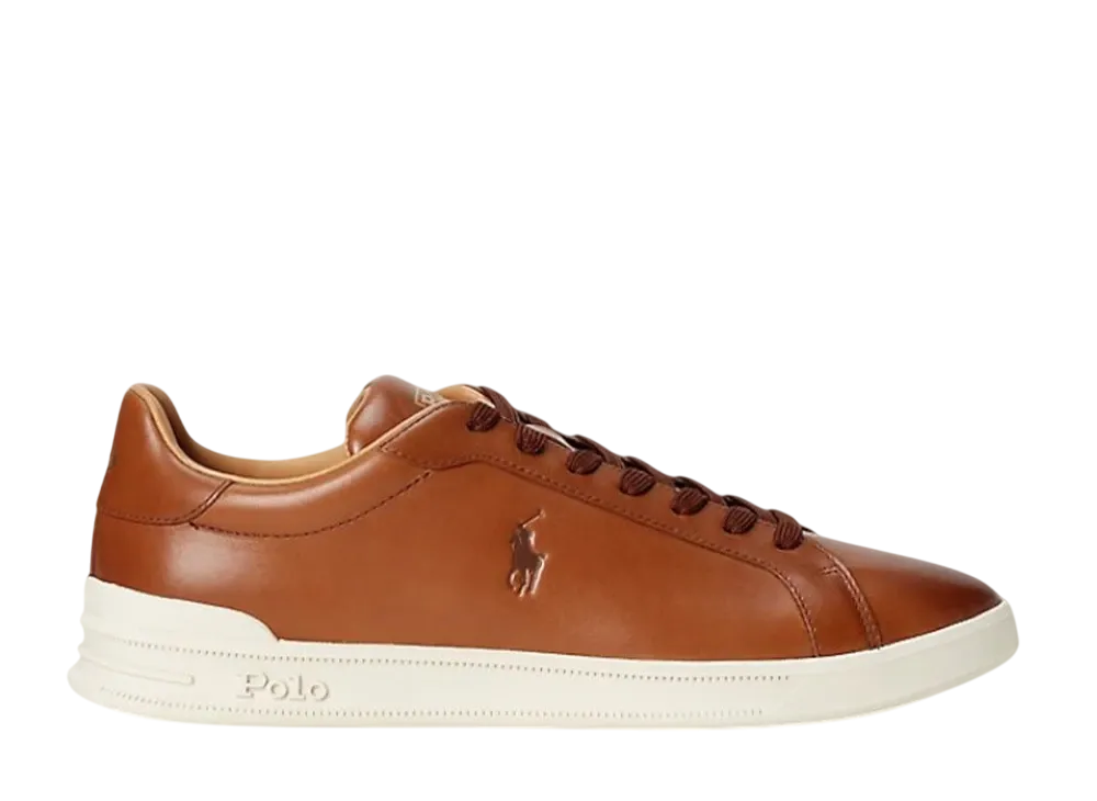 Polo Ralph Lauren Heritage Court 2 Leather Sneaker "Polo Pale Russet"