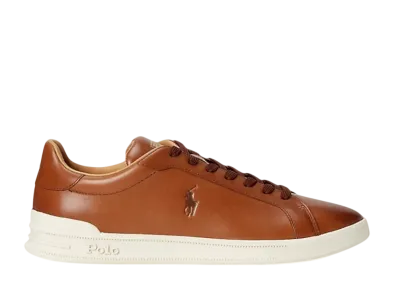 Polo Ralph Lauren Heritage Court 2 Leather Sneaker "Polo Pale Russet"