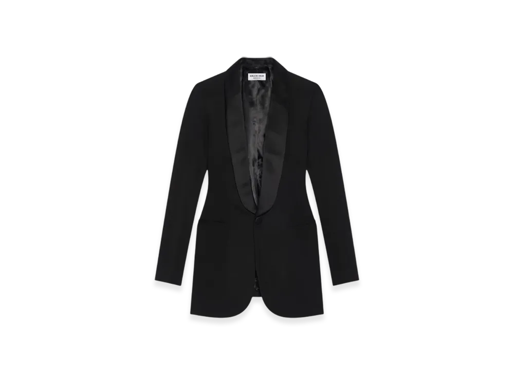 BALENCIAGA Women's Hourglass Tuxedo Jacket "Black"