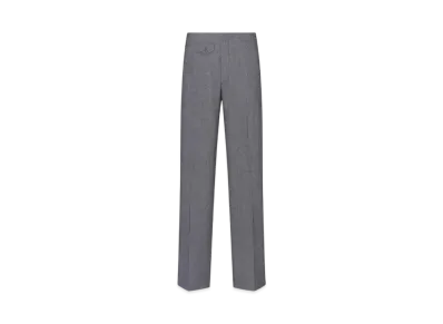 Dior Men's Loose Pants Virgin Wool and Silk Twill "Black"