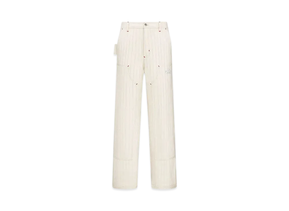 Dior Men's Dior and Hylton Nel Carpenter Jeans Cotton Denim "White"