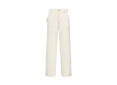 Dior Men's Dior and Hylton Nel Carpenter Jeans Cotton Denim "White"