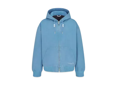 Dior Men's Christian Dior Couture Hooded Sweatshirt Cotton Denim "Blue"