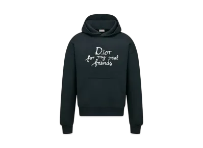 Dior Men's Dior and Hylton Nel Hooded Sweatshirt Cotton Fleece "Navy Blue"