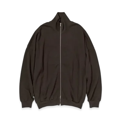 AURALEE Super High Gauge Sweat Zip Blouson "Dark Brown"