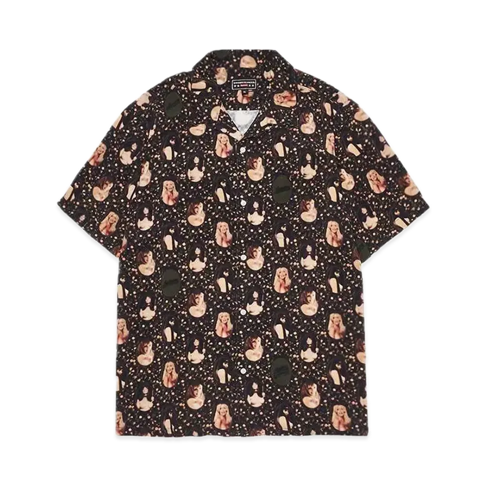 Supreme x HYSTERIC GLAMOUR Blurred Girls Rayon S/S Shirt "Black"