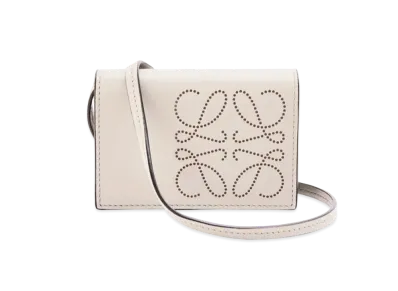 LOEWE Brand Cardholder In Classic Calfskin "Light Oat / Tan"