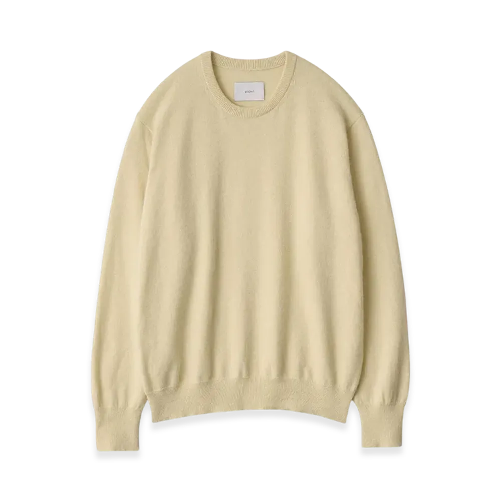 ssstein Pure Cashmere Knit Crew Neck LS "Yellow"