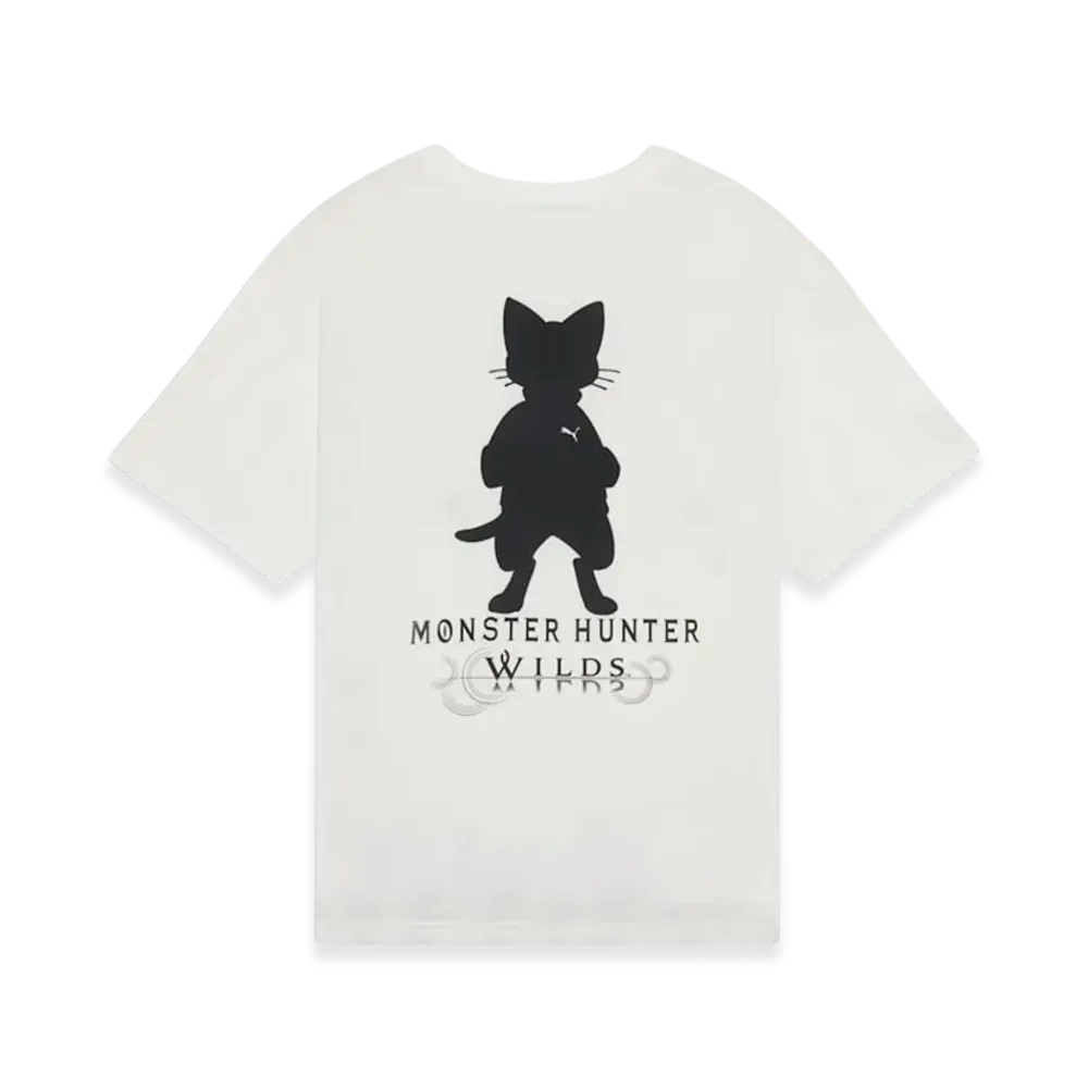 PUMA x Monster Hunter Wilds Felyne Short Sleeve T-Shirt "PUMA White"