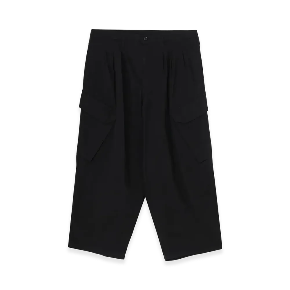 Yohji Yamamoto POUR HOMME Bs Oxford 12Tucks Work Pants "Black"