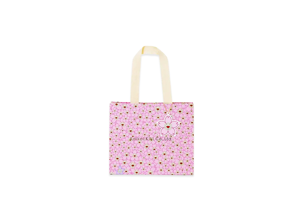 Takashi Murakami Cherry blossom Paper Bag – Wide "Pink"