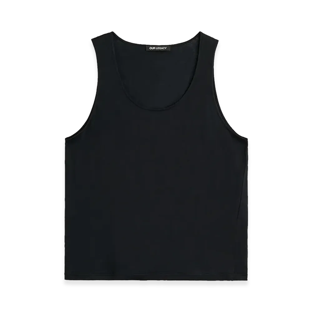 OUR LEGACY Athletic Tank "Raven Mist Airveil Cotton"